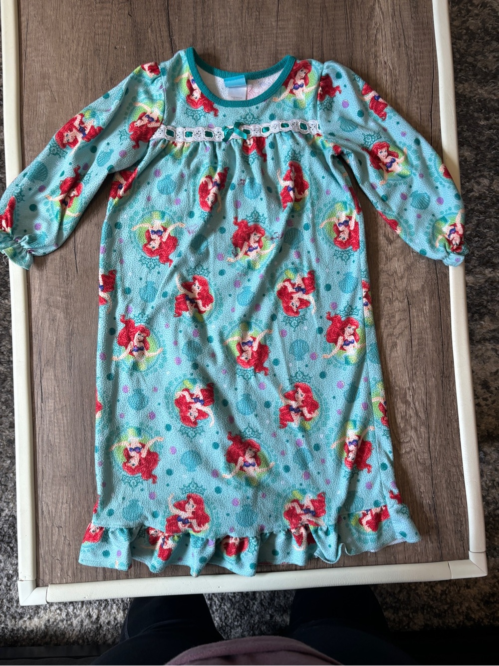 Vintage Retro 2013 Y2K Disney Little Mermaid Ariel Nightgown Toddler 3T
